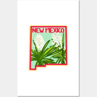 New Mexico Yucca flower Posters and Art